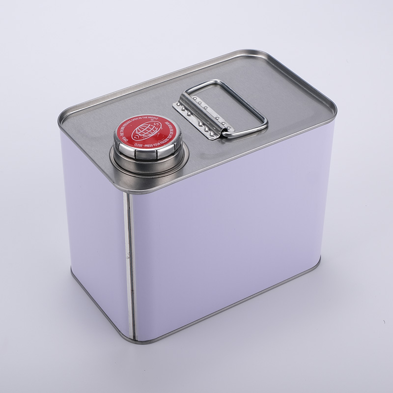 方形金属化学品F型螺旋盖油漆油罐桶带盖桶