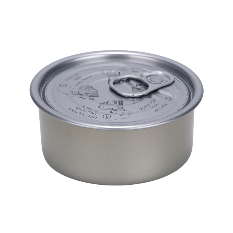 食品级马口铁罐圆形空包装两片易开盖食品罐
